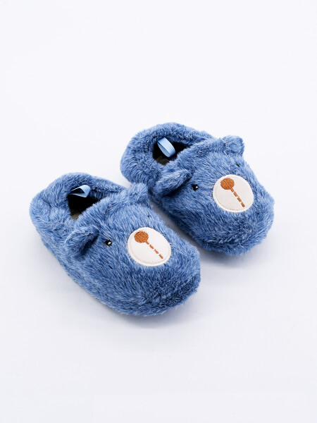 PANTUFLA INFANTIL OSO AZUL