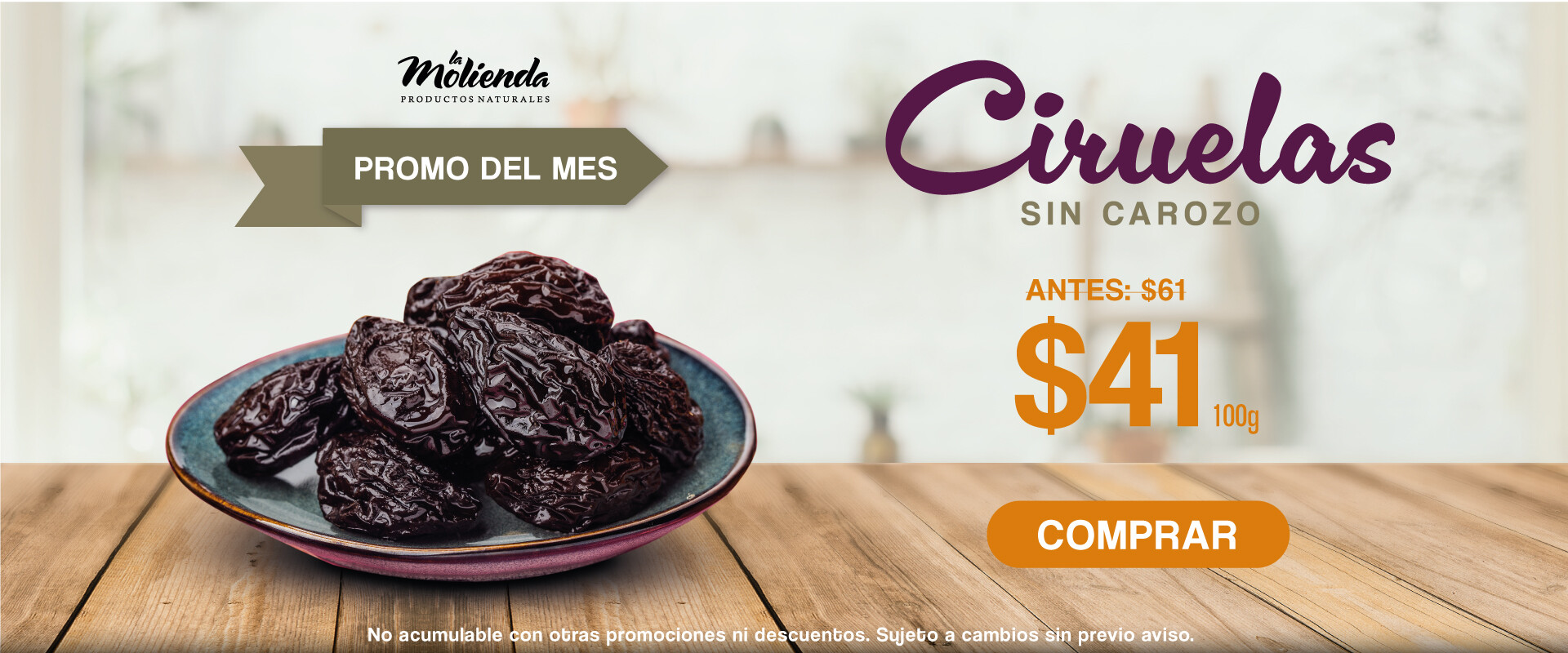 OFERTA CIRUELAS SIN CAROZO