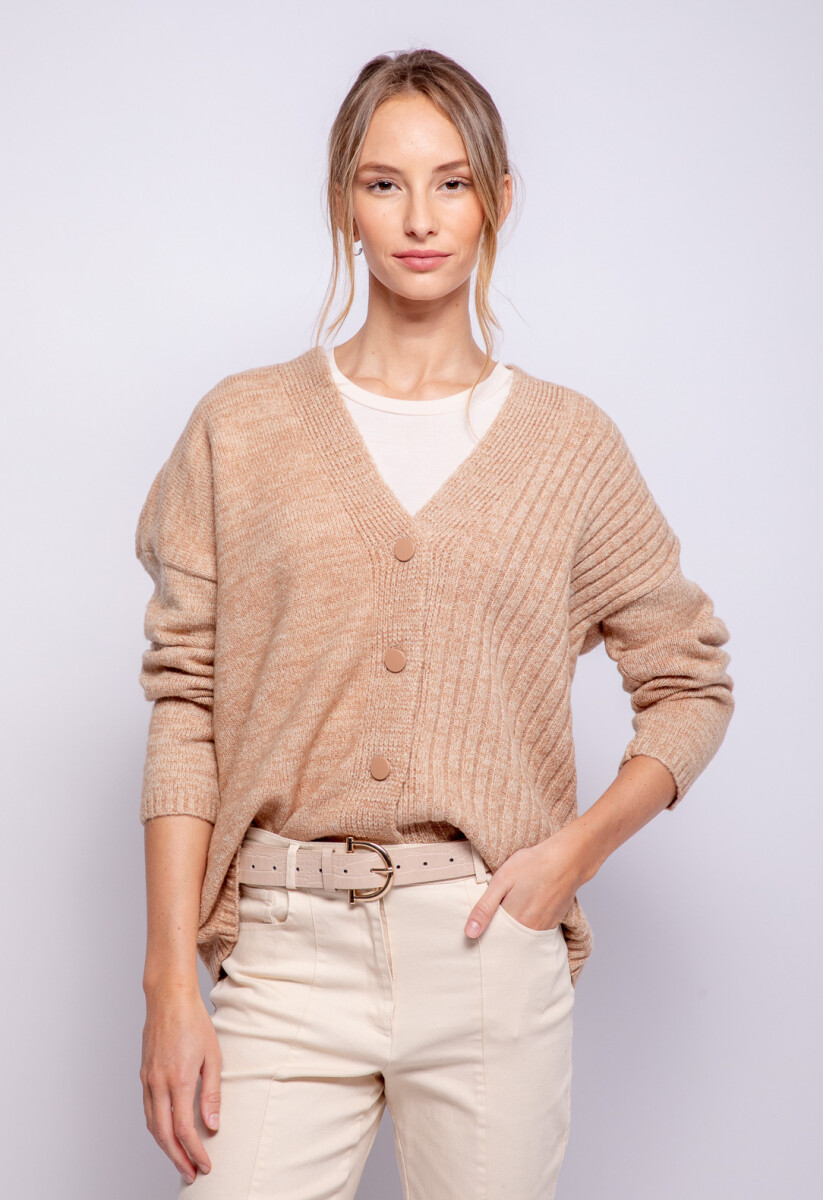 CARDIGAN SARDINIA - Beige Oscuro 