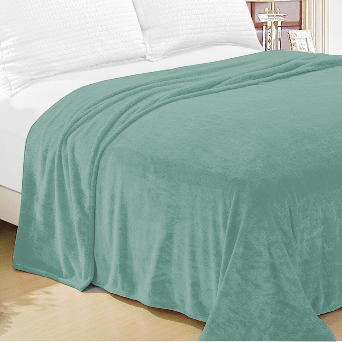 Frazada Flannel King Size Home Class 240 x 260 cm - PETROLEO 
