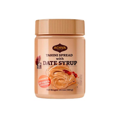 Tahini con Jarabe de Dátiles | 400 g | Achva Tahini Silan Achva 400g