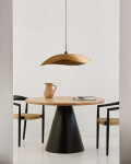 Mesa redonda Wilshire de madera maciza de acacia y patas de acero acabado negro Ø 120 cm Mesa redonda Wilshire de madera maciza de acacia y patas de acero acabado negro Ø 120 cm
