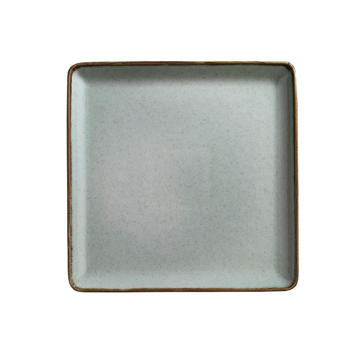 PLATO CUADRADO - PORCELANA VERDE 19X 1919 CM FLAT 