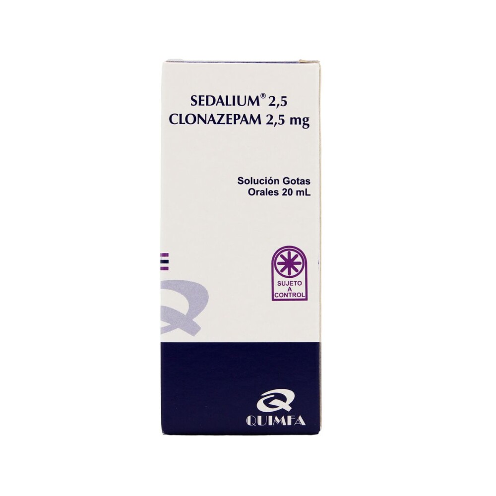 SEDALIUM 2,5 MG. GOTAS FRASCO X 20 ML. única