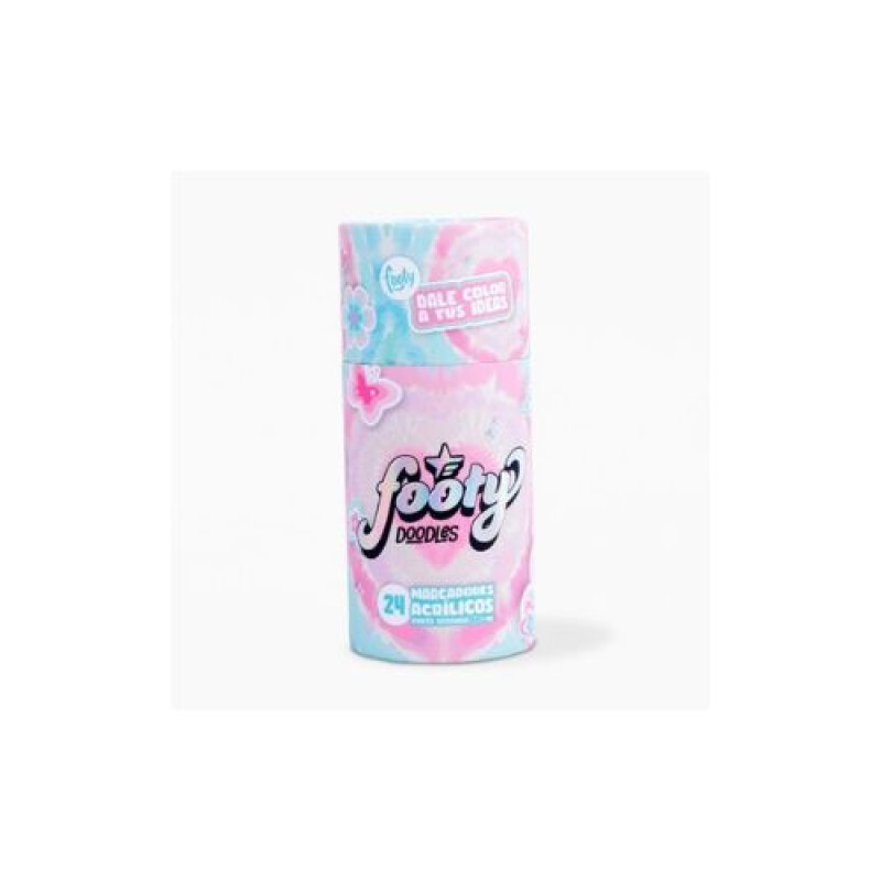 Marcadores Acrilico Footy Diseño Rosa x 24 Marcadores Acrilico Footy Diseño Rosa X 24