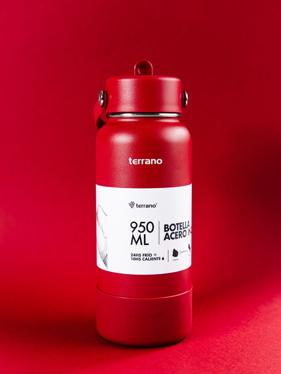 Botella Térmica con Pico 950mL. - Rojo 