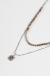 Collar acero mix plateado