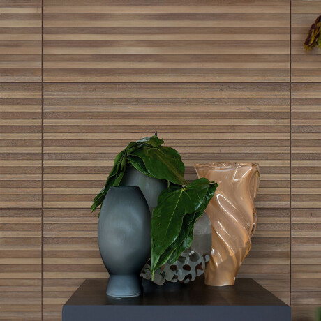 Porcelanato Maderado Relieve 50X100Cm Pared GAMAS DE MARRON