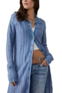 HUDSON MAXI CARDI Azul