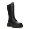 Bota de Mujer Miss Carol TOLLER de caña alta acordonada Negro