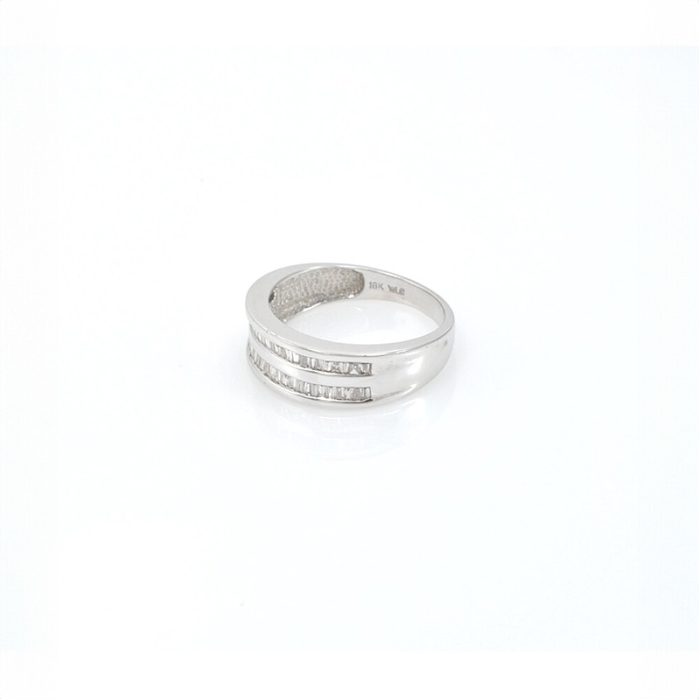Anillo Oro Blanco 18K Con Brillantes Anillo Oro Blanco 18K Con Brillantes