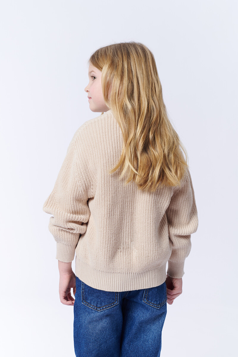 Cardigan Punto Beige