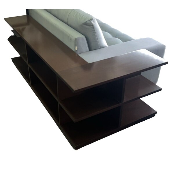 Biblioteca en L para detrás del sofa - Producto con detalles Biblioteca en L para detrás del sofa - Producto con detalles