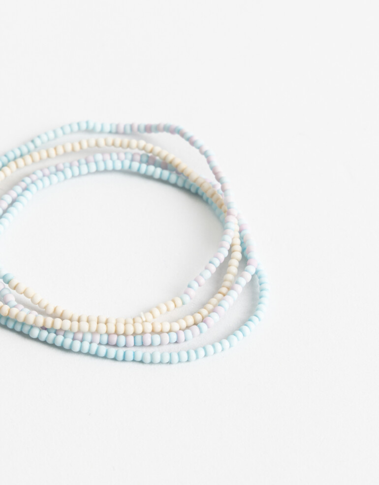 Pulseras Elásticas Sets Canutillos Set De Pulseras Elásticas Para Niñas - Combinacion Multicolor