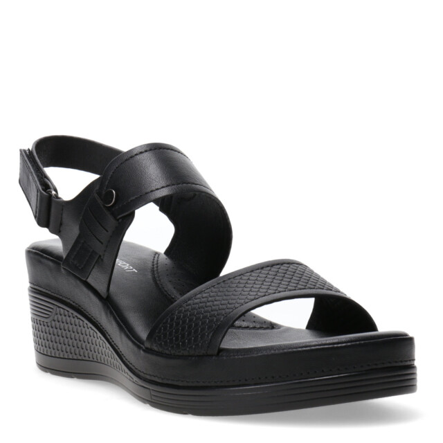 Sandalias de Mujer Lady Confort BORGER con plataforma Negro