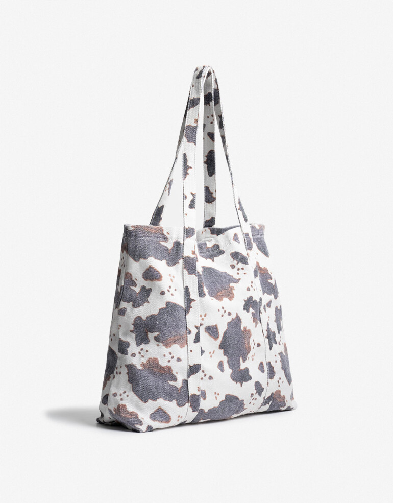 Bolsas reutilizables Tote Bag Cowprint - Estampado Animal Print