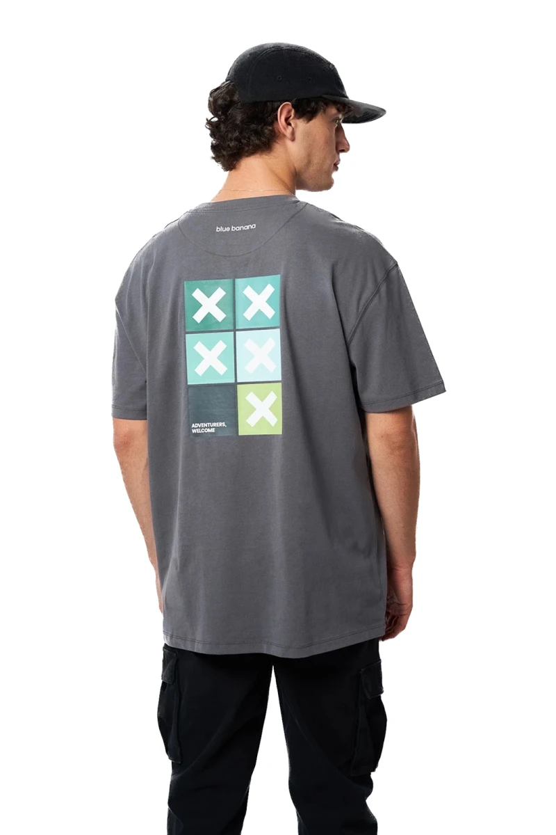 Camiseta Blue Banana Square Ash