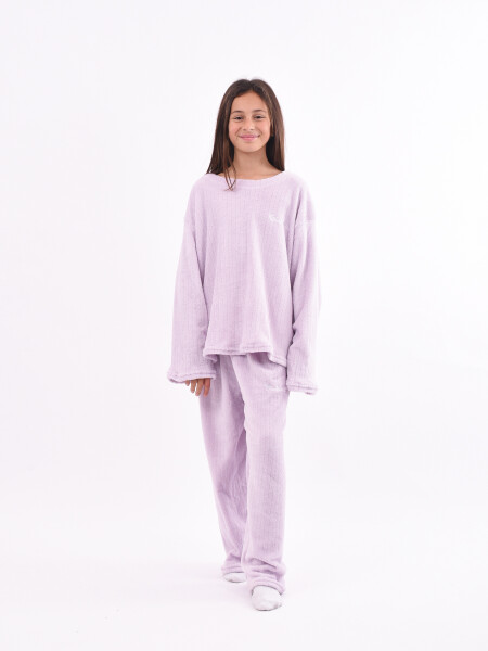 PIJAMA BUZO Y PANTALON MELISSA LILA