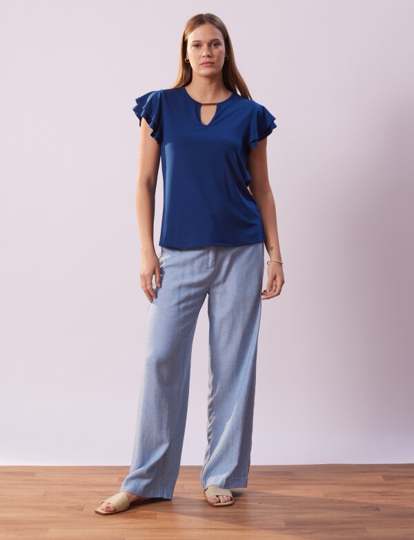 Blusa Volados AZUL