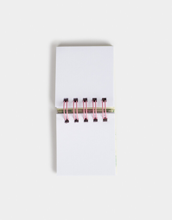 Anotadores Cuadernos y Memos Estampados Mini Memo "matcha Girly" - Verde Claro