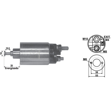 AUTOMATICO DE ARRANQUE - SOLENOIDE 12V MAQ. ASIATICA 2 TOR-MITS TAPA BAJA LC AUTOMATICO DE ARRANQUE - SOLENOIDE 12V MAQ. ASIATICA 2 TOR-MITS TAPA BAJA LC