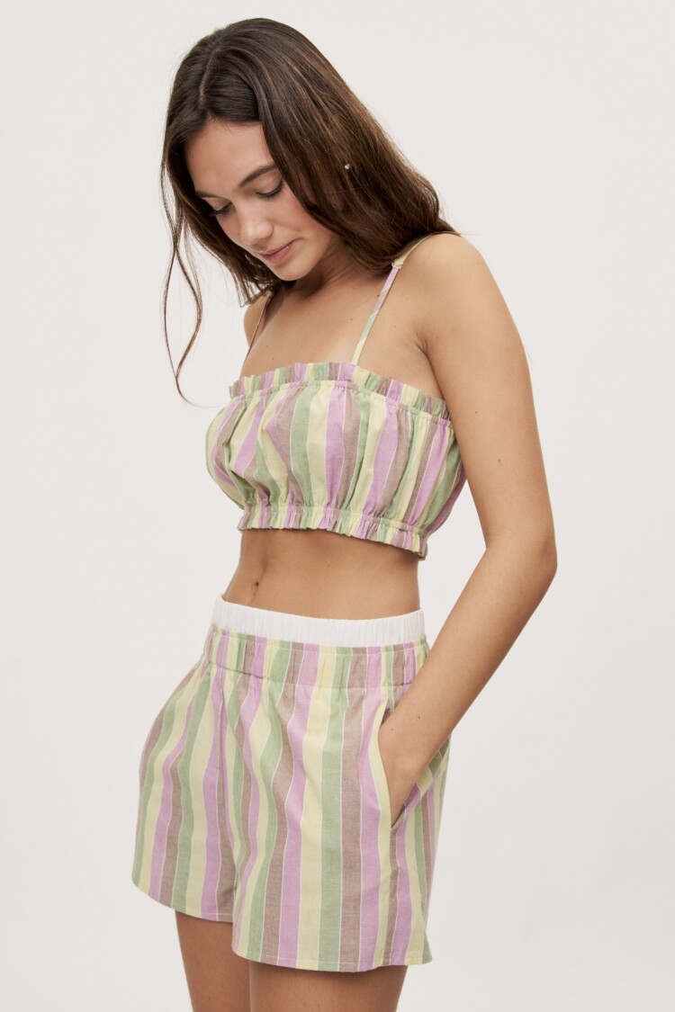 SHORT MAXIME AMARILLO PASTEL