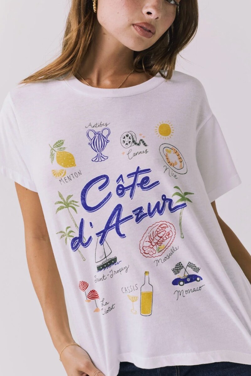 REMERA COTE D’AZUR Blanco