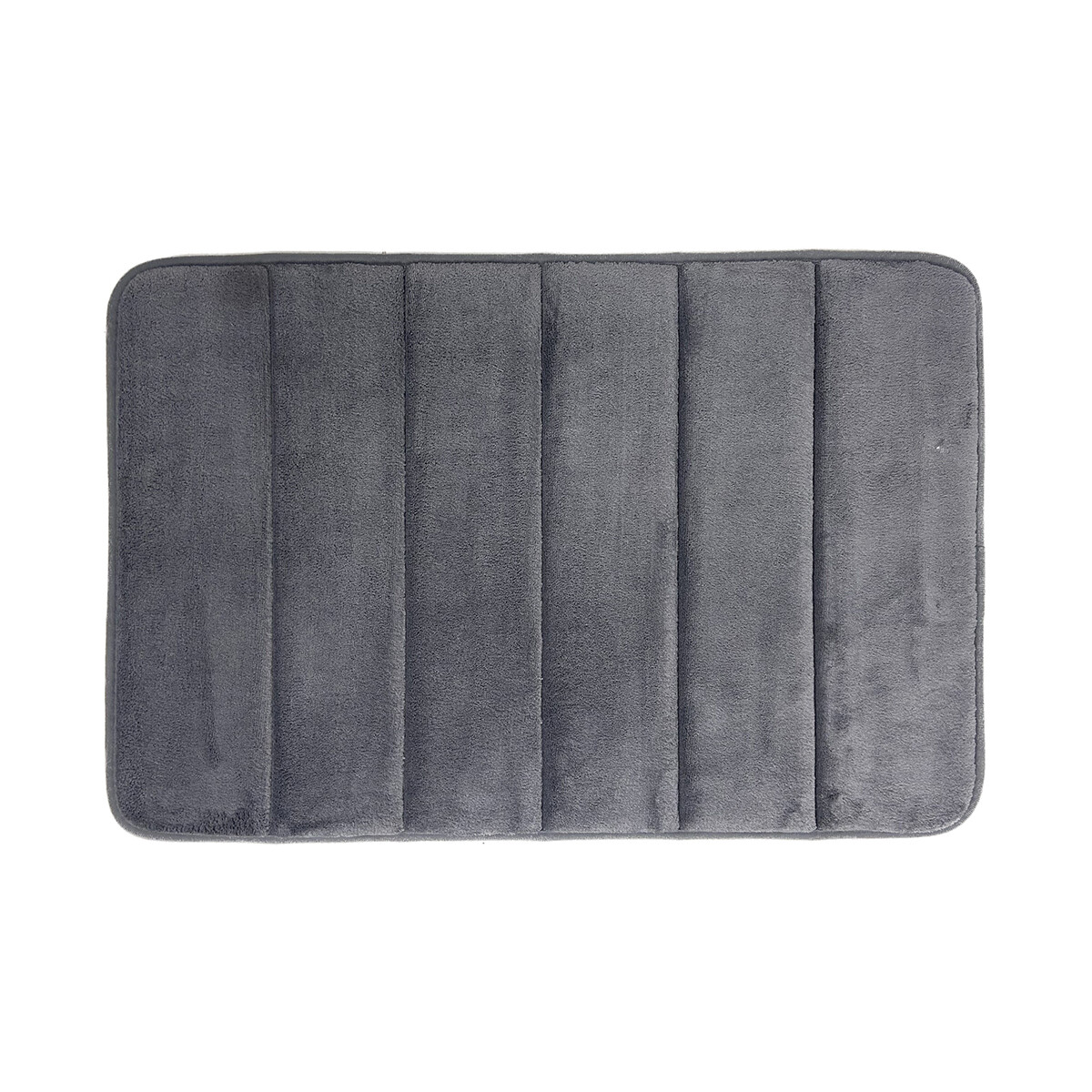 Alfombra Baño con Memoria Home Class Microfibra 43 x 61 cm - GRIS OSCURO 