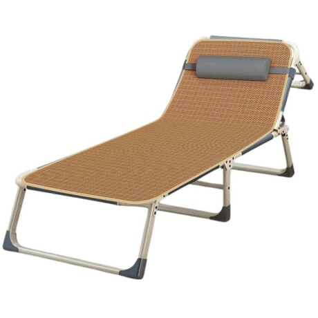 Catre cama plegable para camping con esterilla 68cm ancho Gris