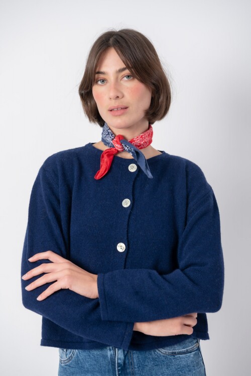 Cardigan Dotta Azul marino