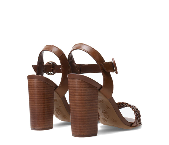 Sandalias de Mujer Bottero Taco Alto Marrón Café