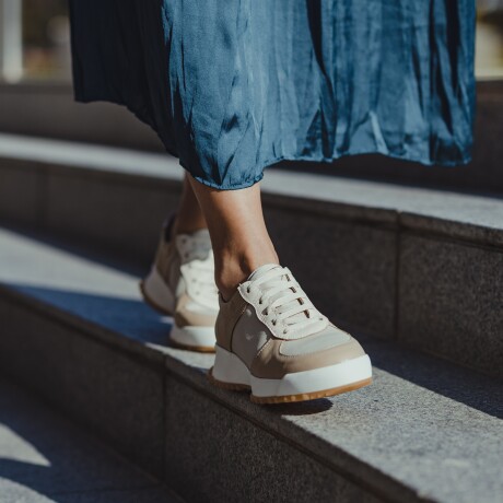 DEPORTIVO CUERO BILLIE BEIGE