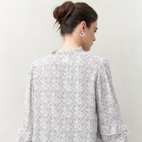 CAMISA ZEPHYR Negro/Blanco
