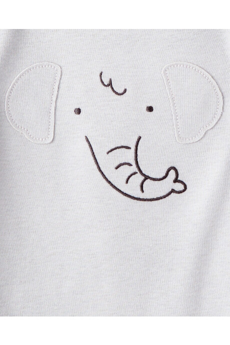 Pack cinco bodies de algodón, diseño animales Sin color