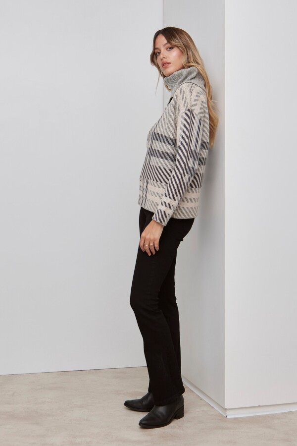 Polera Cuadrille GRIS/MULTI