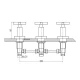 Griferia Bimando De Bidet Volante Cruz Serie Viterno Aqualia 000