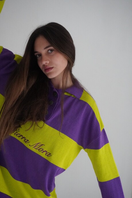 Heritage Sweater Violeta / Pistacho
