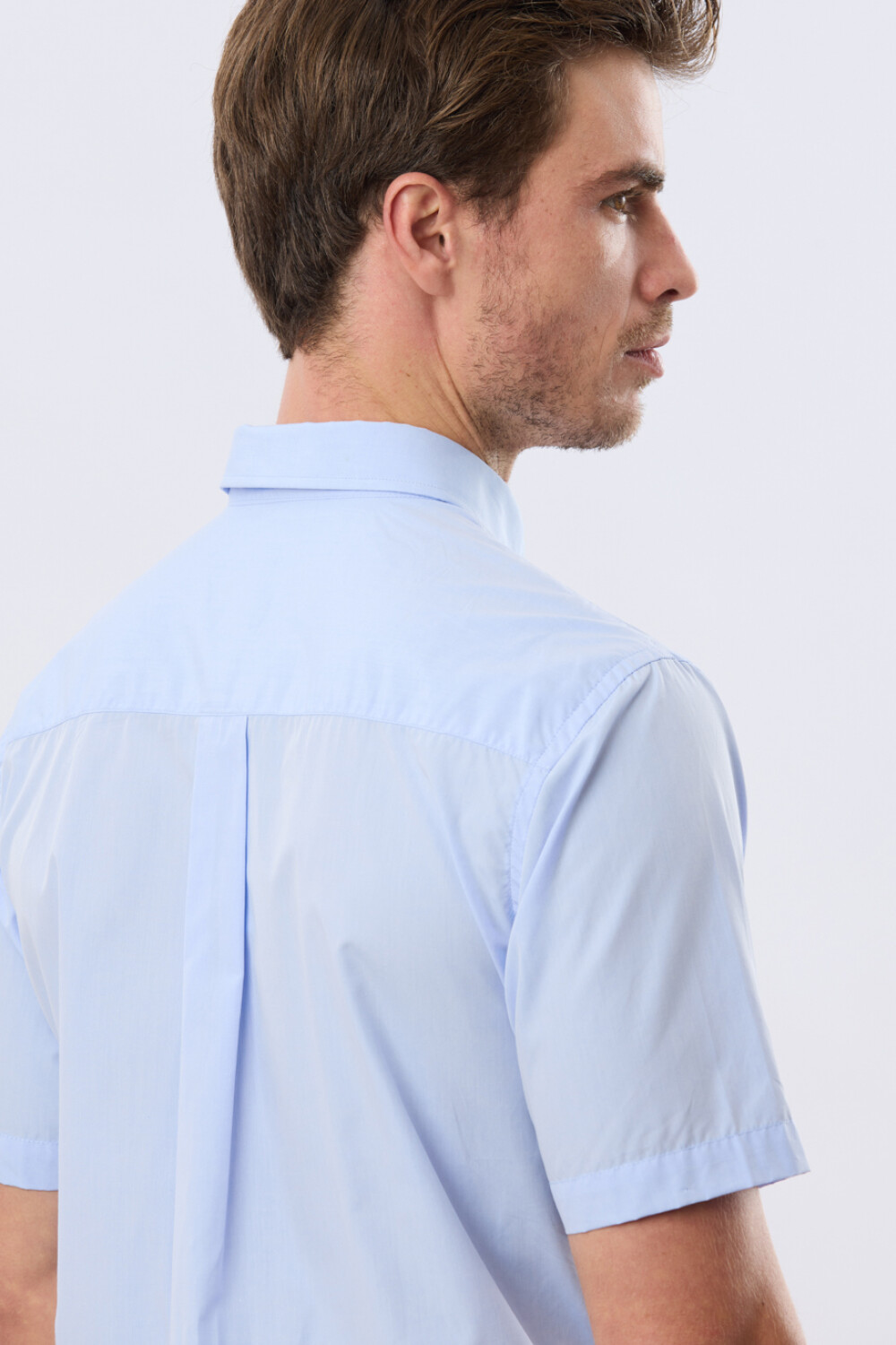 CAMISA LISA SPORT Celeste