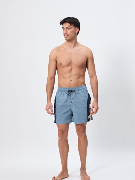 SHORT SWIM BOXY CELESTE