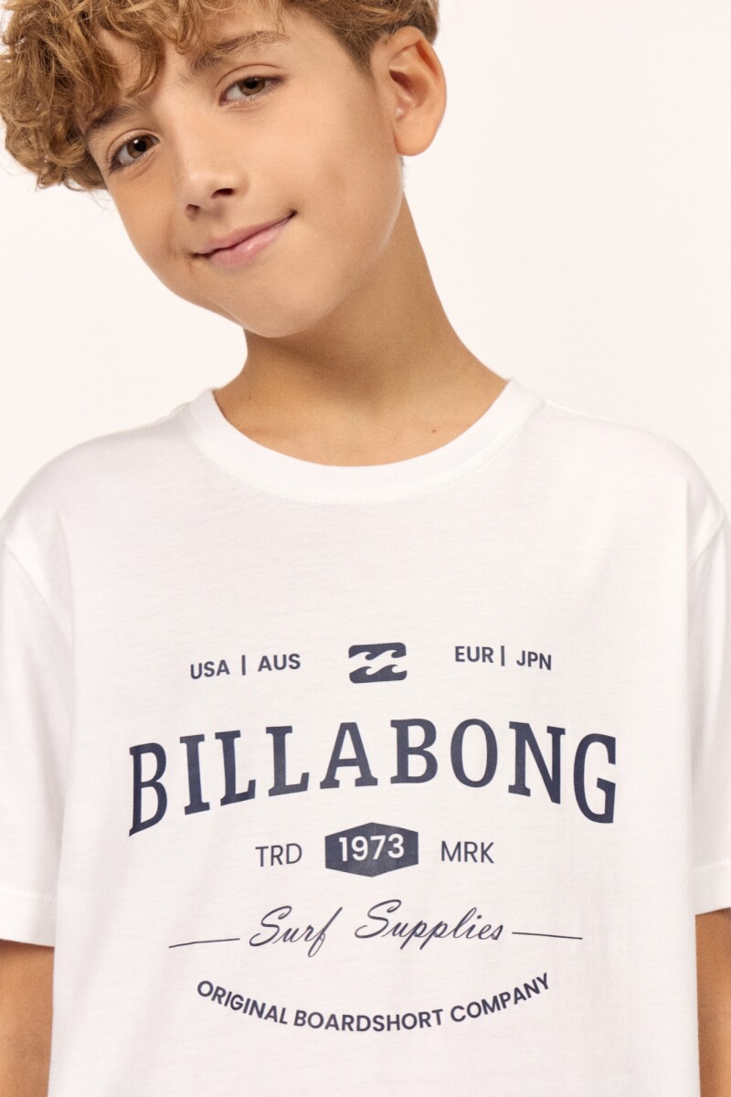 REMERA SOUTH RUNNER TEE BOYS B-blanco