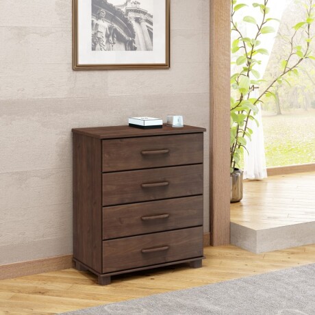 Cómoda 4 Cajones Línea Oro Color Café Cómoda 4 Cajones Línea Oro Color Café