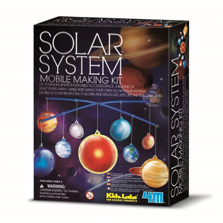 Juego Educativo 4M Modelo Móvil del Sistema Solar p/ Colgar Multicolor