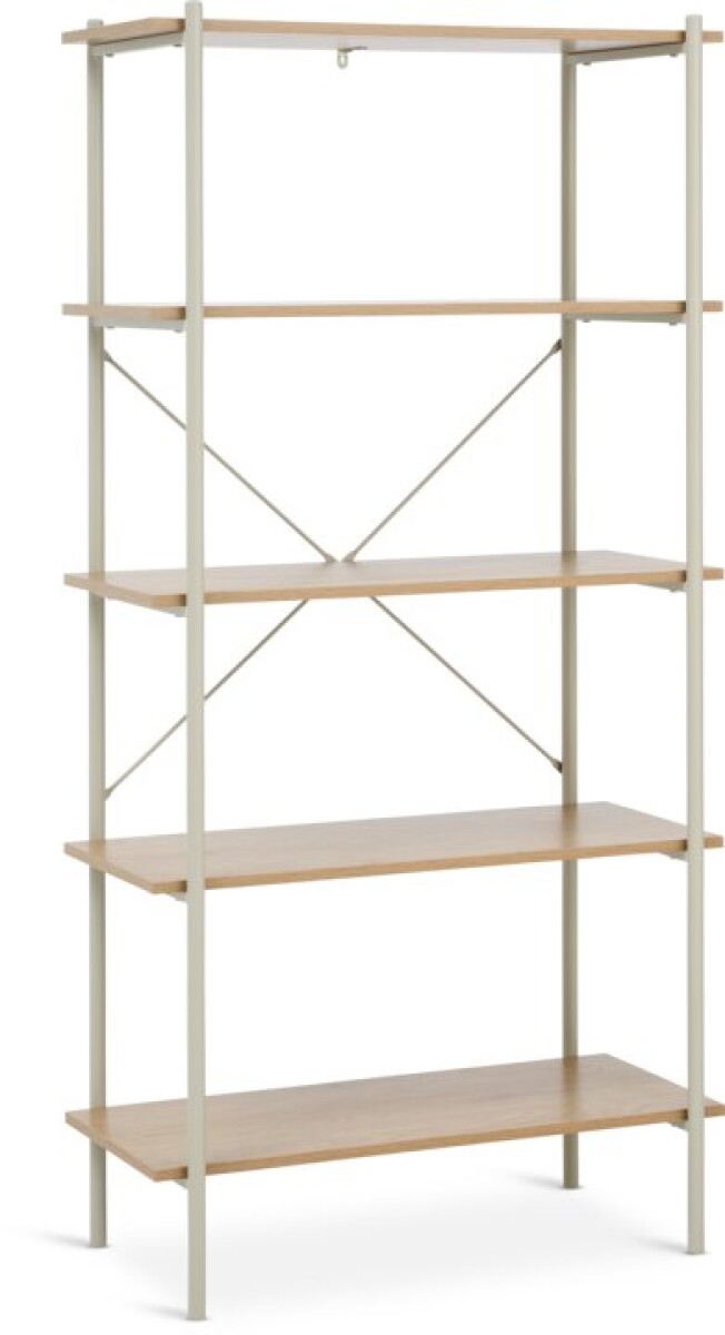 Estantería VANDBORG 5 estantes /roblebeige 