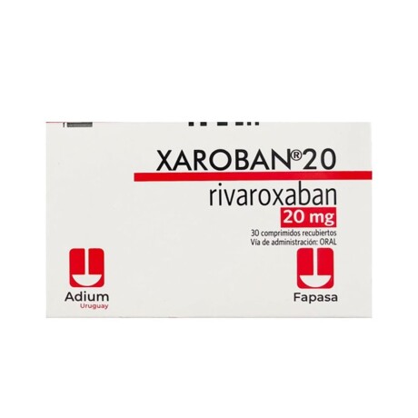 Xaroban 20 mg 30 comprimidos Xaroban 20 mg 30 comprimidos