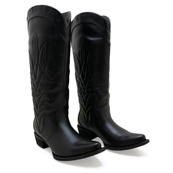 Botas Country caña alta de Mujer - JY3537-3289 Negro