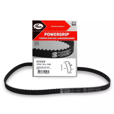 CORREA DISTRIBUCION VOLKSWAGEN GOL-PASSAT N-PARATI-FORD ESCORT 1.8 GATES CORREA DISTRIBUCION VOLKSWAGEN GOL-PASSAT N-PARATI-FORD ESCORT 1.8 GATES