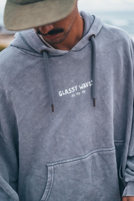 Hoodie Jungla Boxy Fit / Gris Wash U