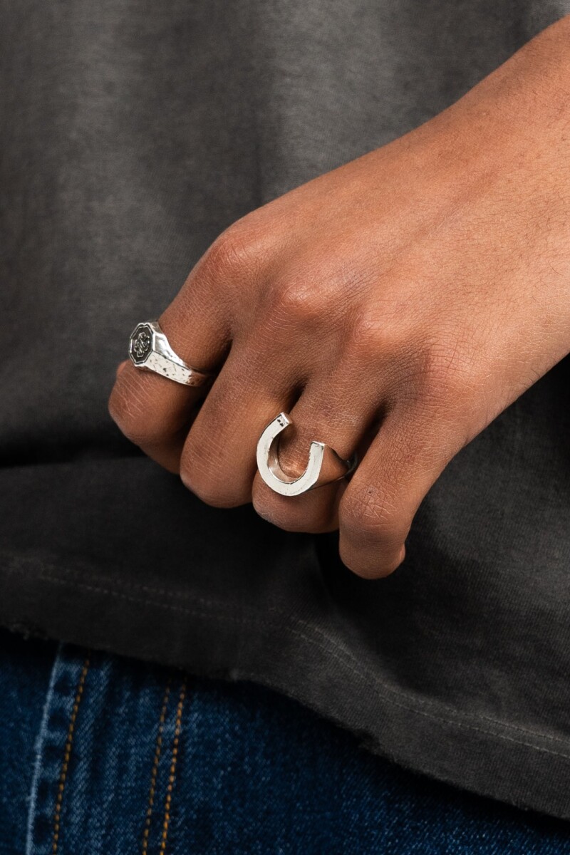 Twojeys Horseshoe Ring Plata Plata