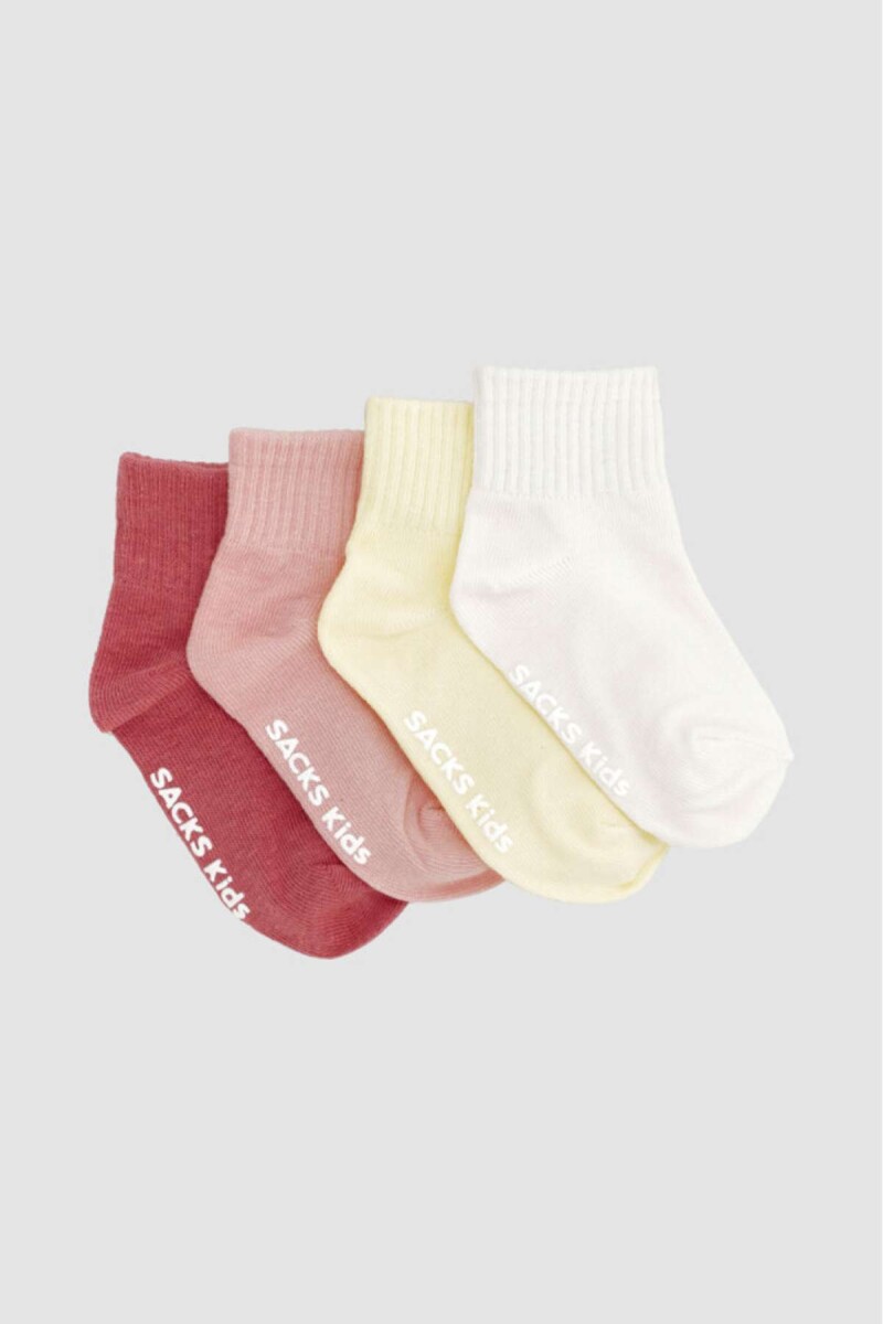 Pack x 4 medias lisas bebe con abs hg - Variante 38 