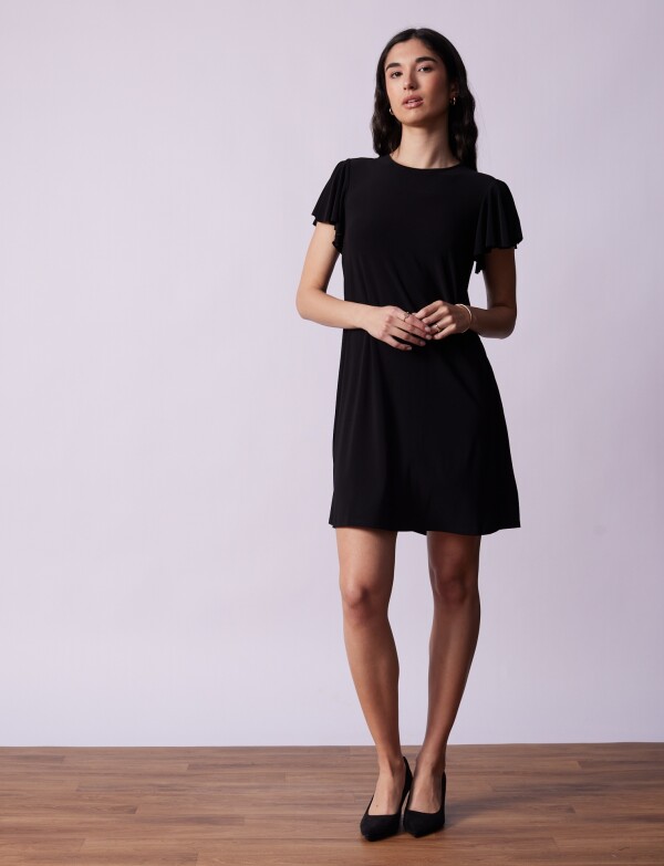 Vestido Mga Volados NEGRO